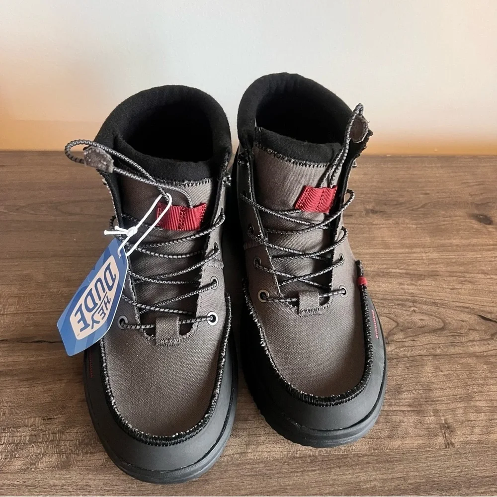 HEY DUDE NEW Men’s Bradley Waxed Canvas Boot Size 9 #476